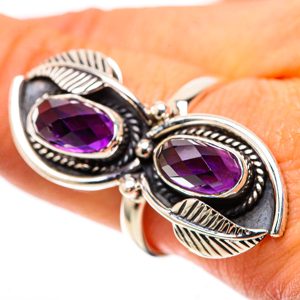 Large Amethyst Ring Size 9.25 (925 Sterling Silver) RING138619