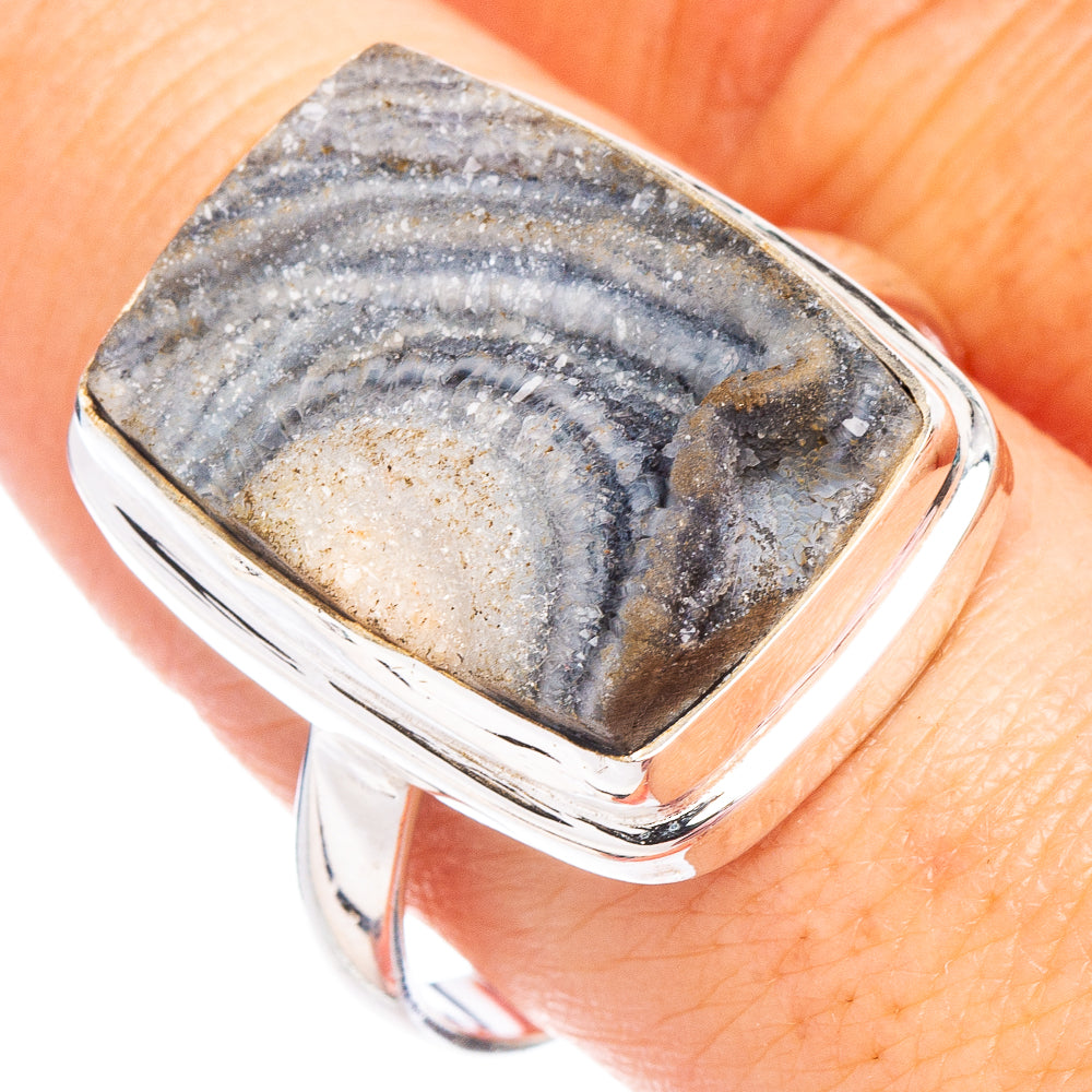 Desert Rose Druzy Ring Size 11 (.925 Sterling Silver)