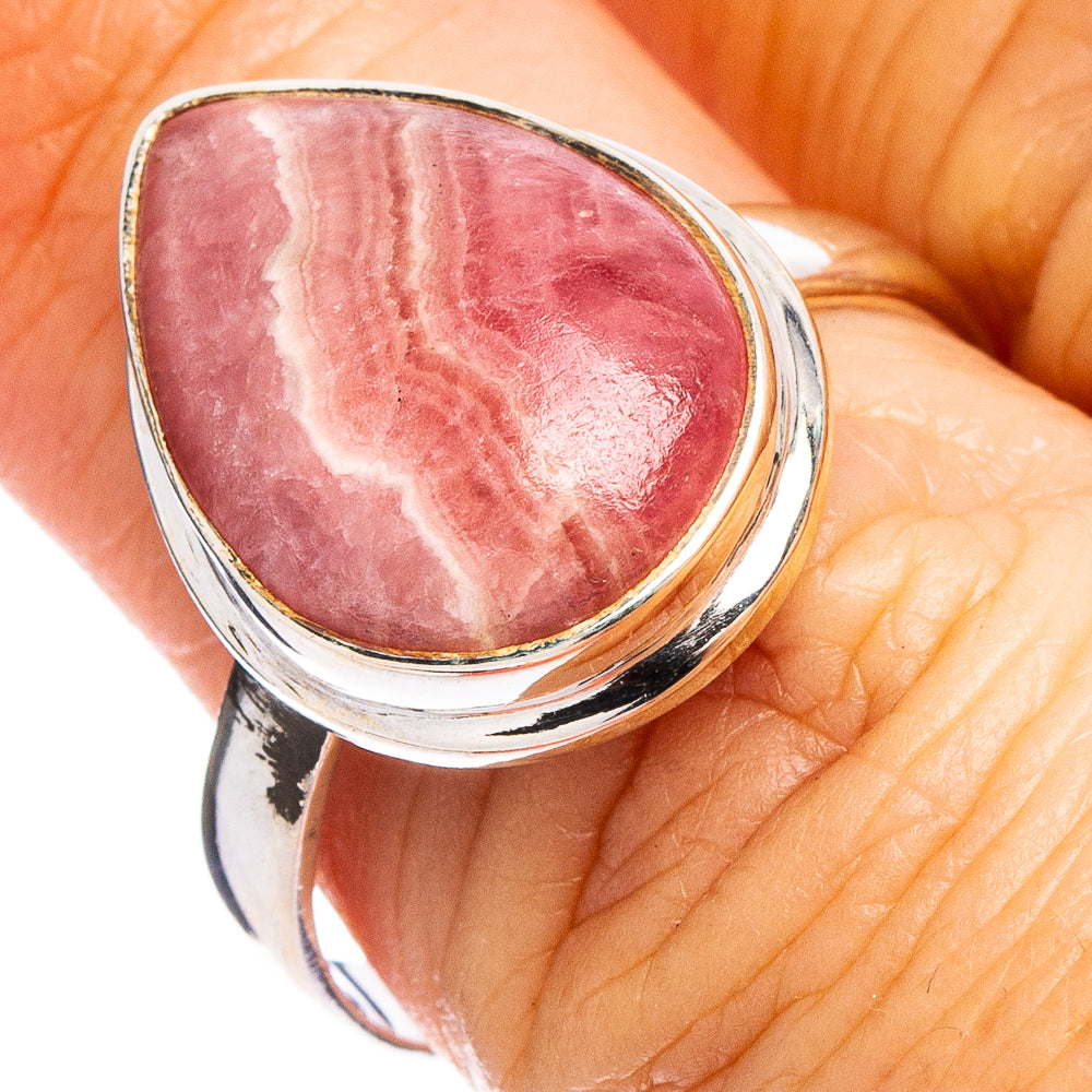Rhodochrosite Ring Size 8 (.925 Sterling Silver)