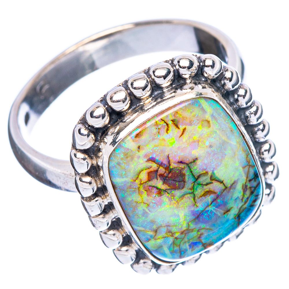Rare Sterling Opal Ring Size 6.5 (925 Sterling Silver) R4684