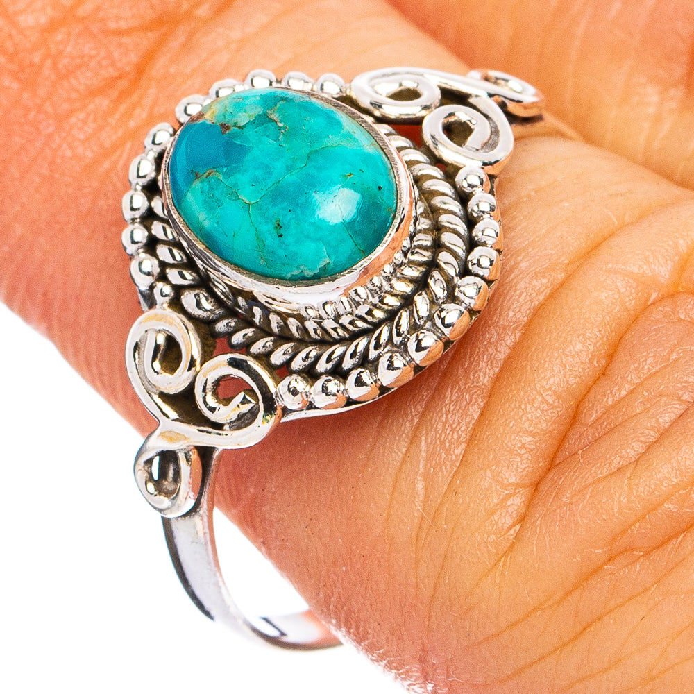 Mohave Turquoise Ring Size 7 (925 Sterling Silver) R8341