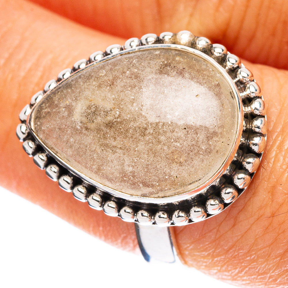 Libyan Desert Glass Ring Size 8 (925 Sterling Silver) R5055