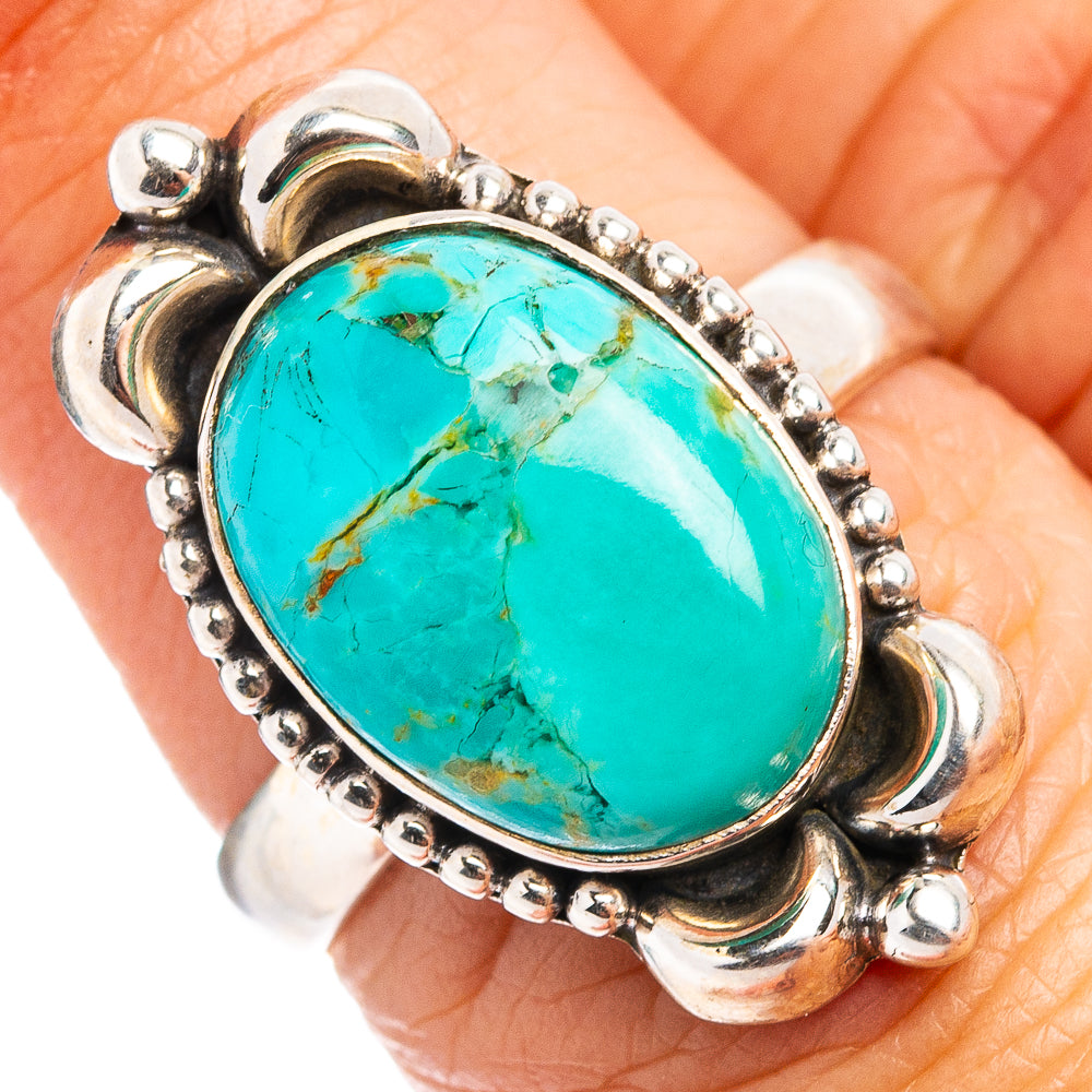 Mohave Turquoise Ring Size 6.75 (.925 Sterling Silver)