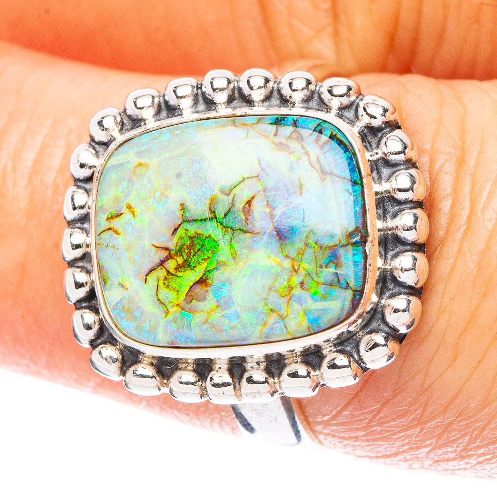 Rare Sterling Opal Ring Size 6.5 (925 Sterling Silver) R4684