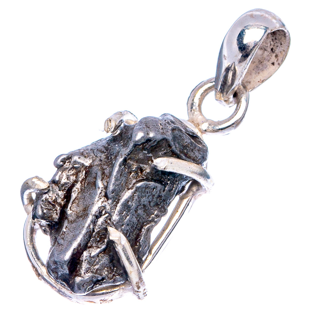 Rare Campo Del Cielo Meteorite Pendant 1 1/8" (.925 Sterling Silver)