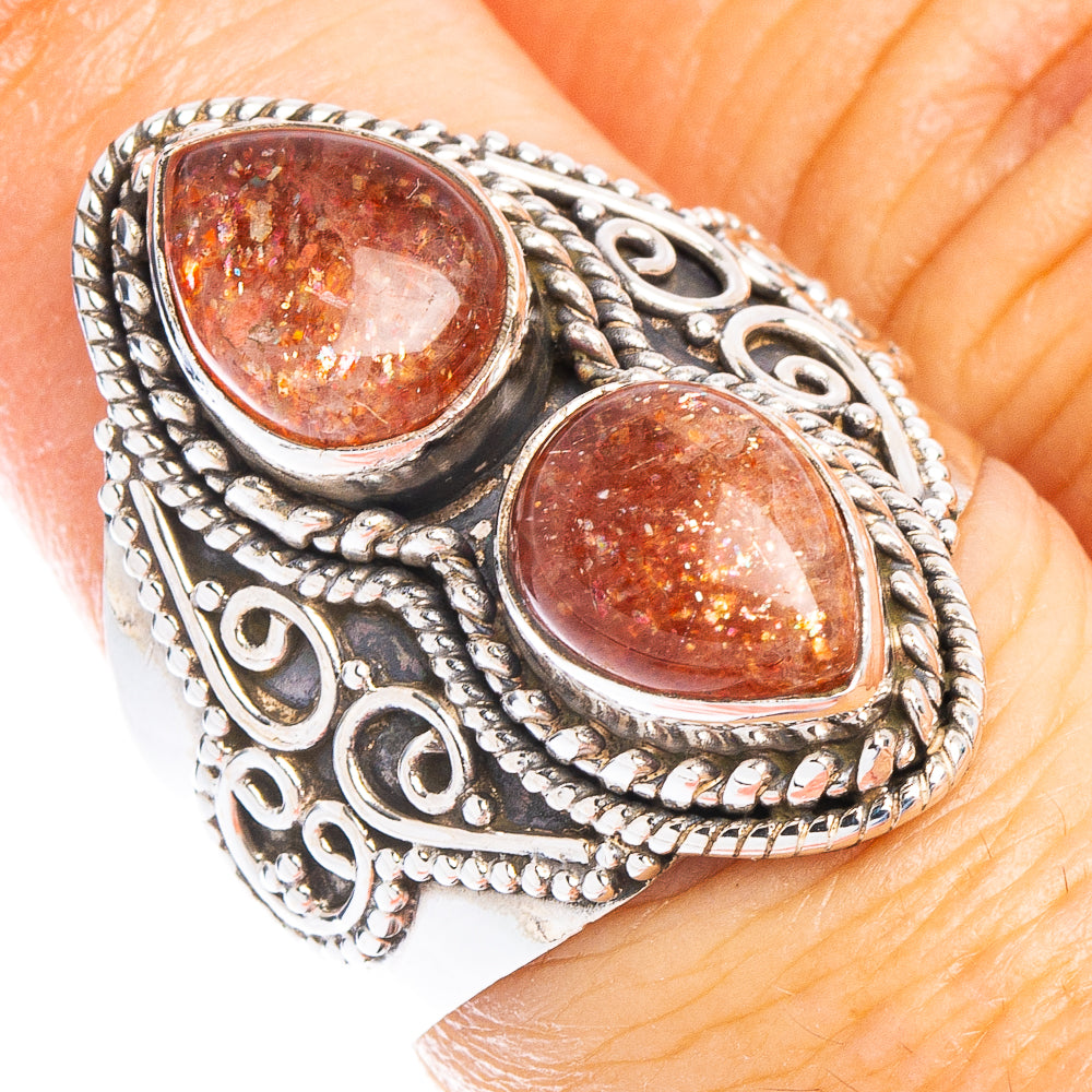Sunstone Ring Size 7 (925 Sterling Silver) R6681