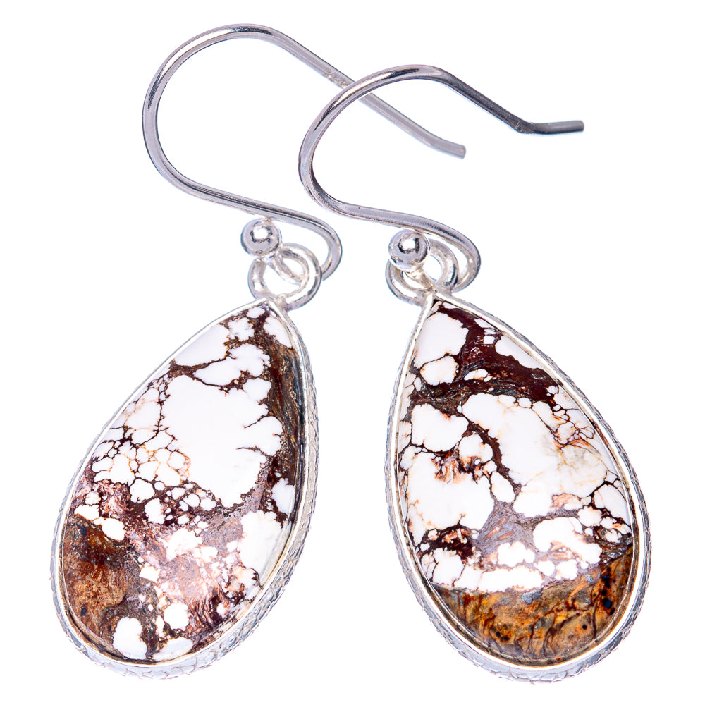 Wild Horse Jasper Earrings 1 3/8" (925 Sterling Silver) E1272
