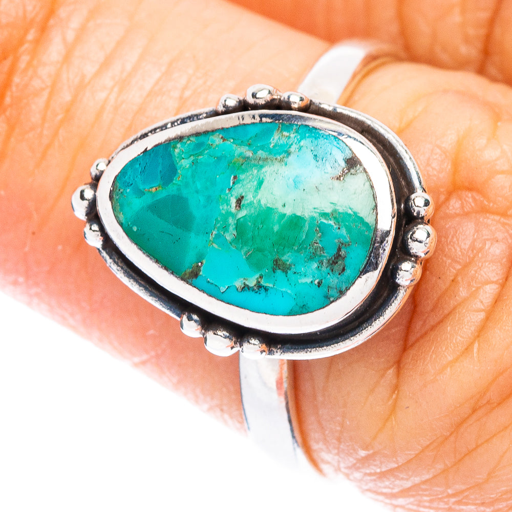 Rare Arizona Turquoise Ring Size 6.5 (925 Sterling Silver) R147004