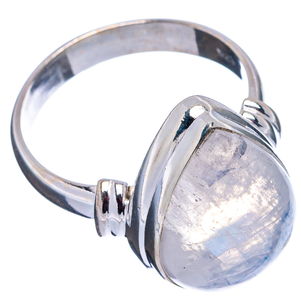Rainbow Moonstone Ring Size 7.75 (.925 Sterling Silver)