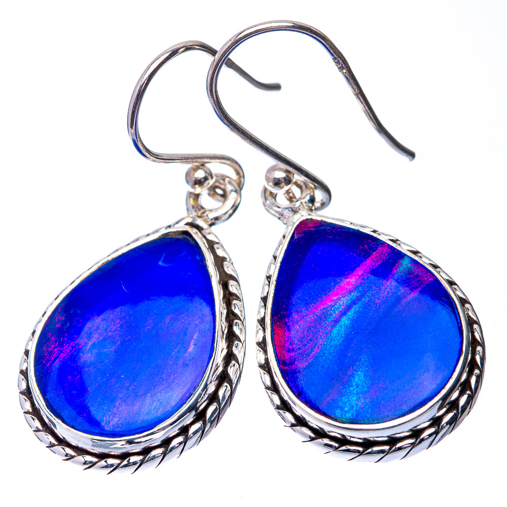 Aura Opal Earrings 1 3/8" (925 Sterling Silver) E432311