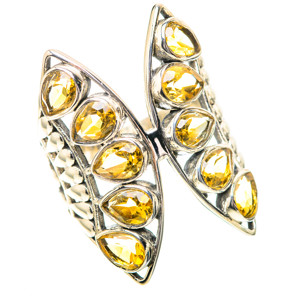 Large Faceted Citrine 925 Sterling Silver Ring Size 9.5 (925 Sterling Silver) RING139507