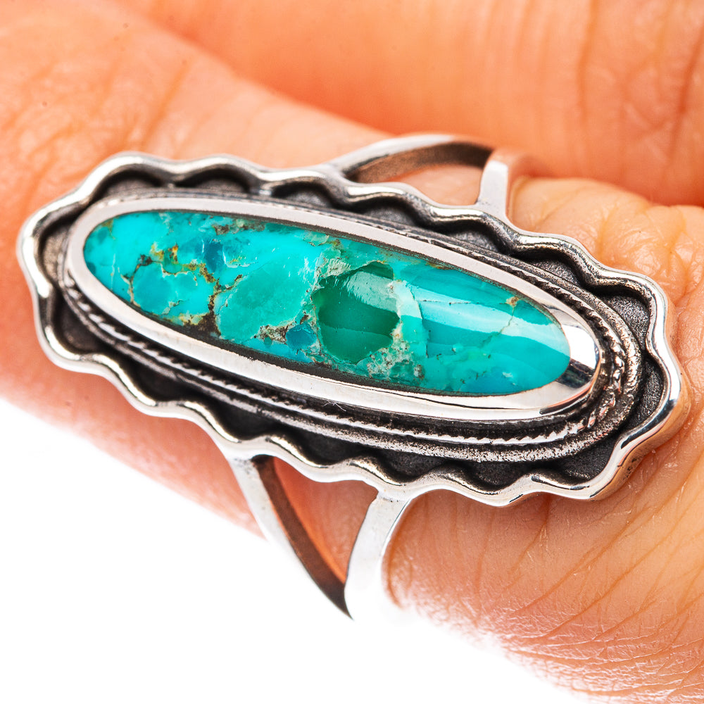 Rare Arizona Turquoise Ring Size 6 (925 Sterling Silver) R2209