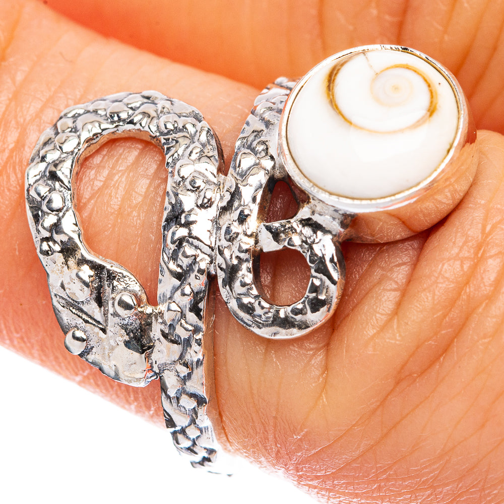 Value Shiva Eye Snake Ring Size 6 (925 Sterling Silver) R3186