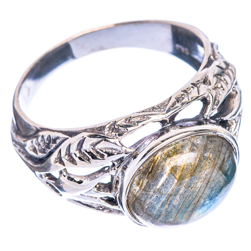 Labradorite Ring Size 8.75 (925 Sterling Silver) R1055