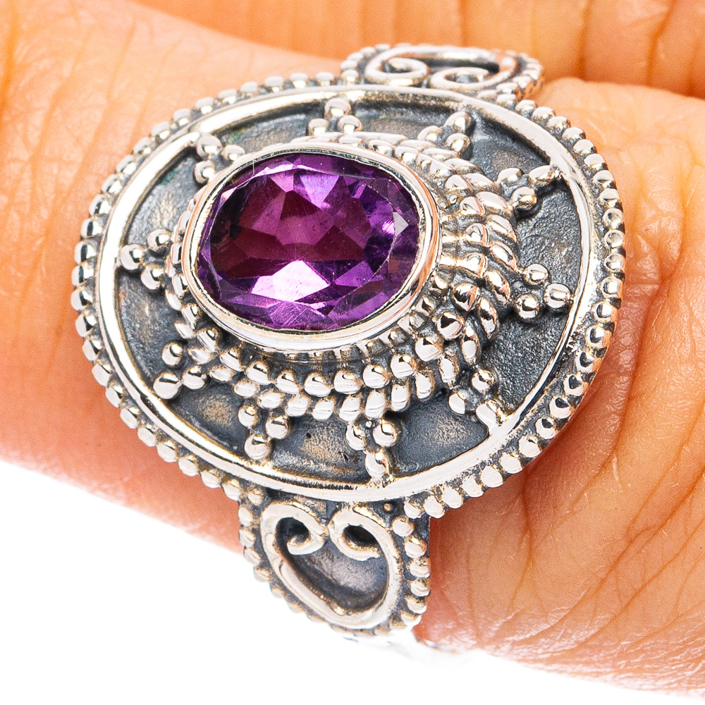 Amethyst Ring Size 8 (925 Sterling Silver) R8218