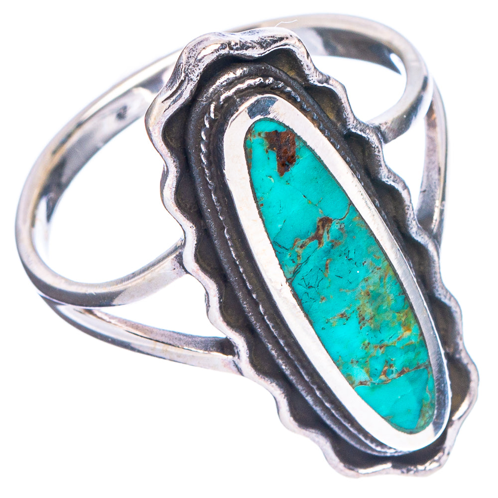 Arizona Turquoise Native Style Ring Size 9.5 (.925 Sterling Silver)