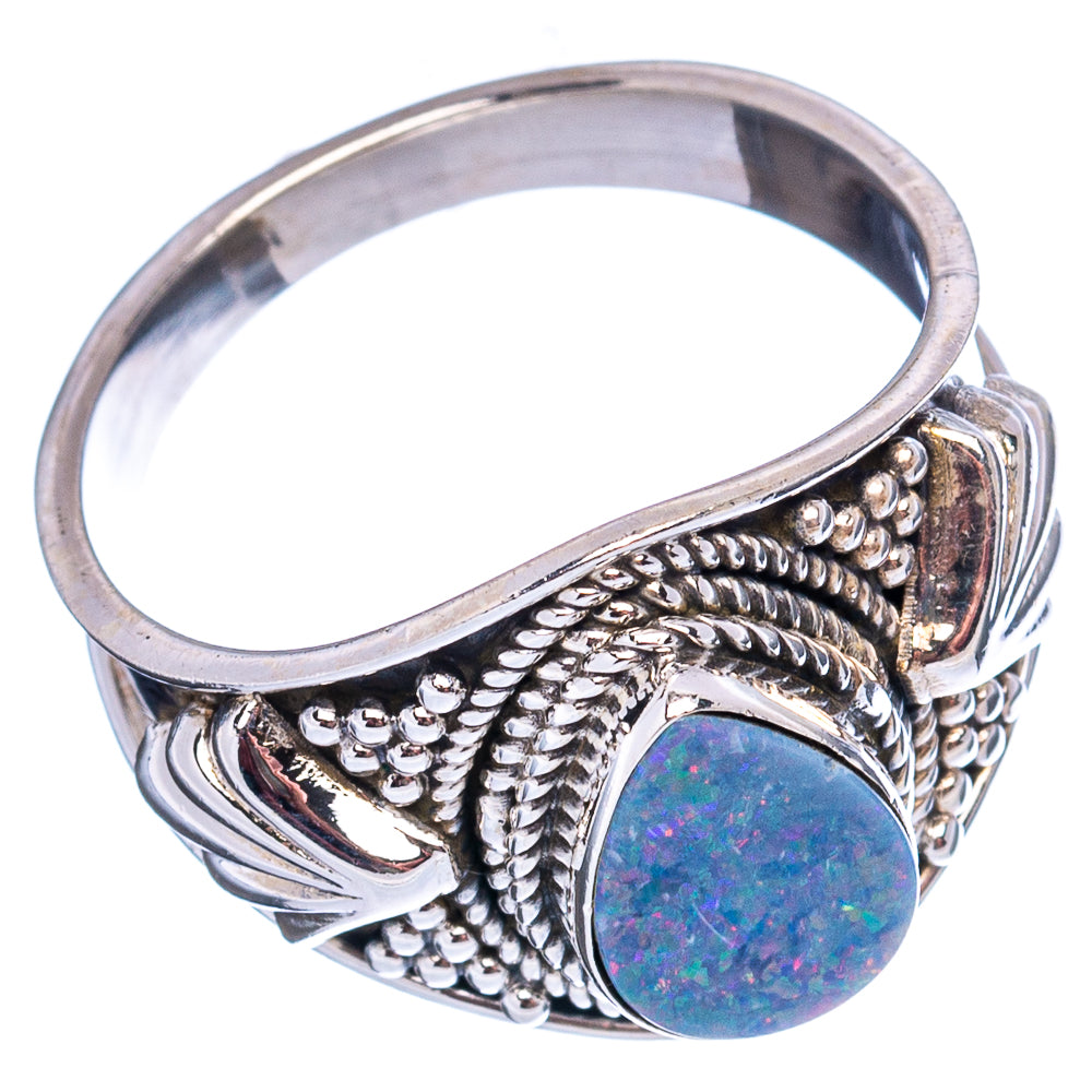 Rare Doublet Opal Ring Size 8.5 (.925 Sterling Silver)