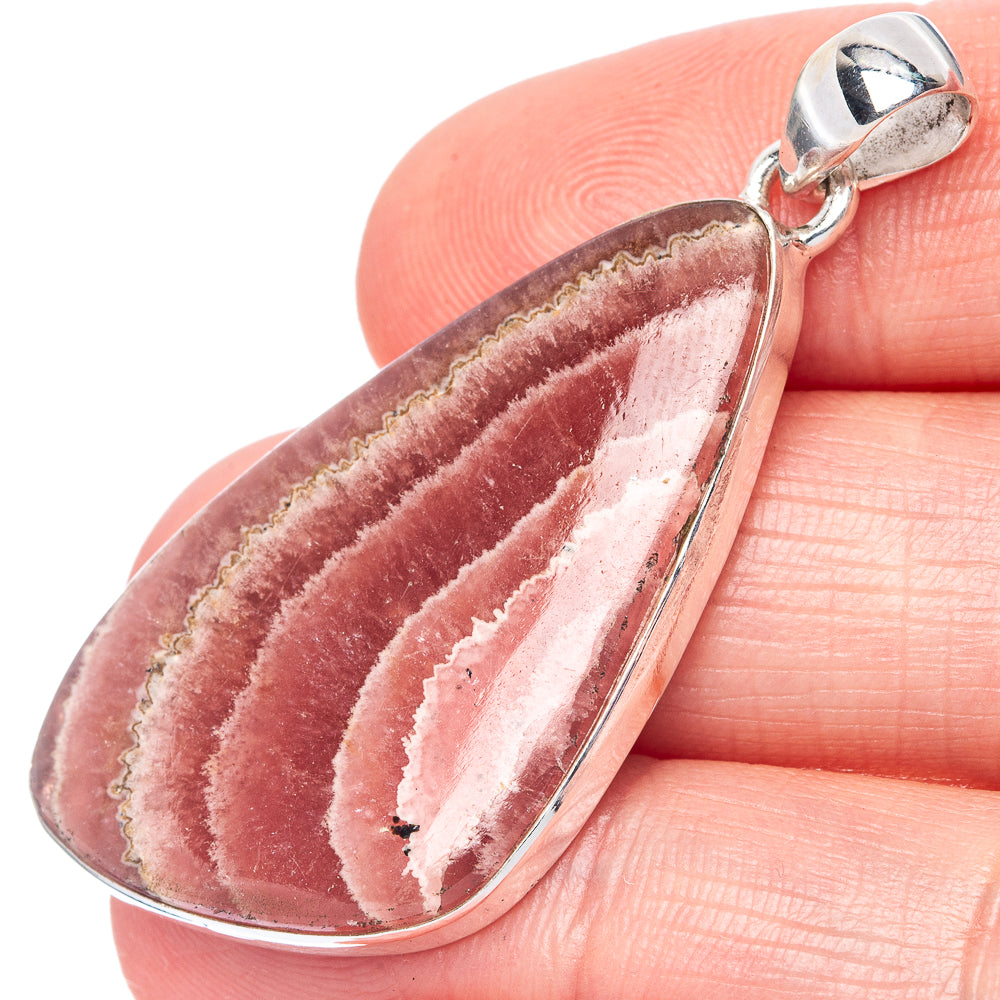 Rhodochrosite Pendant 1 7/8" (925 Sterling Silver) P42173