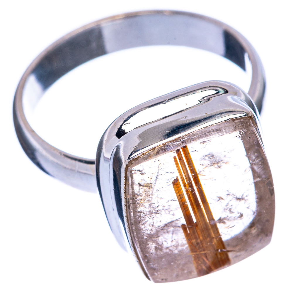Rare Full Star Rutilated Quartz Ring Size 8.25 (925 Sterling Silver) R145595