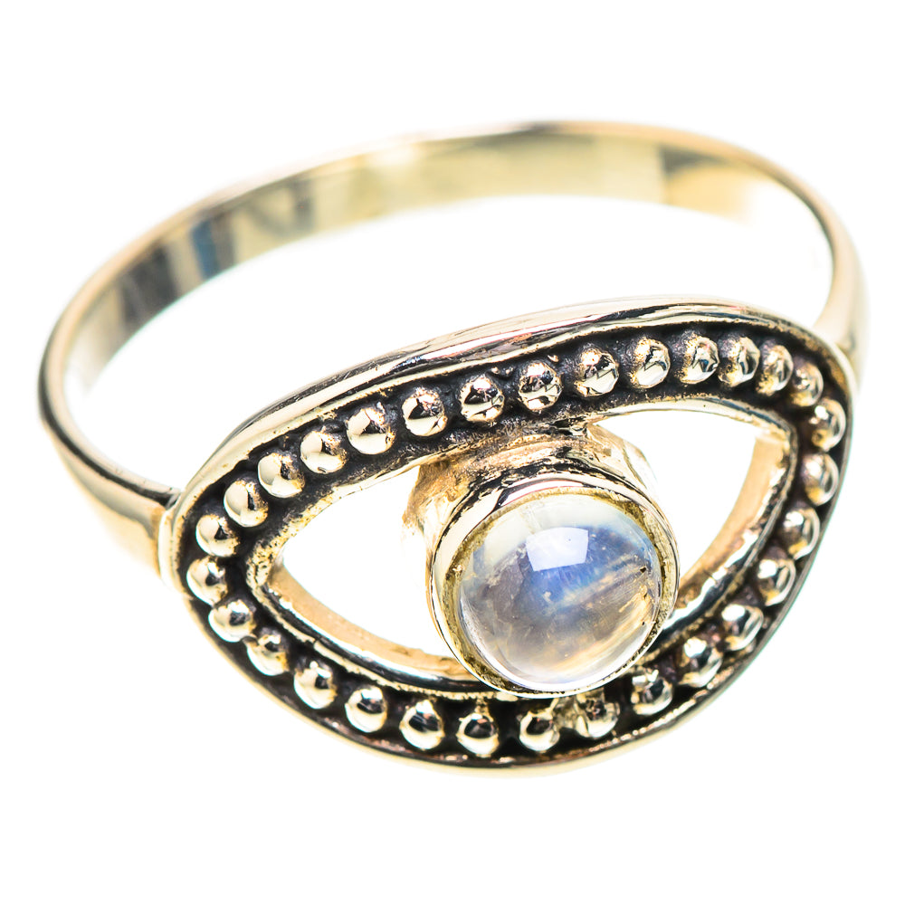 Rainbow Moonstone Ring Size 8.25 (925 Sterling Silver) RING138807