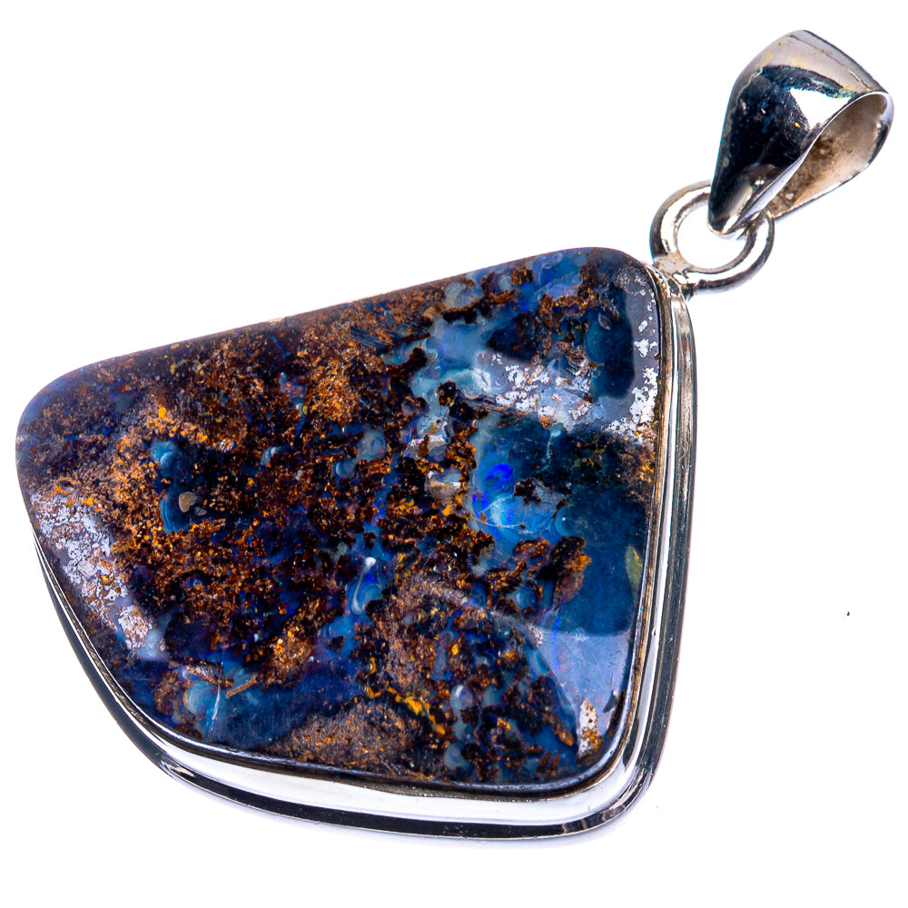 Boulder Opal Pendant 1 5/8" (925 Sterling Silver) P39376