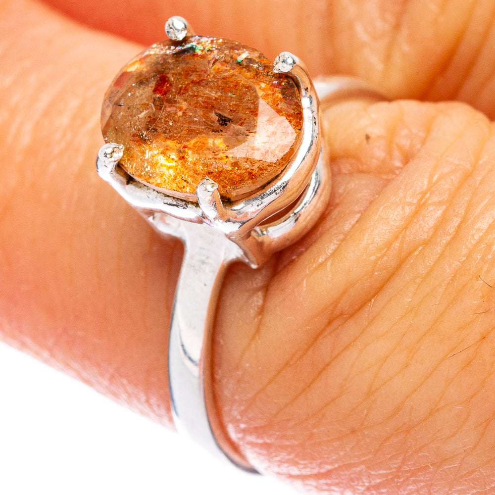 Rare Sunstone Ring Size 7 (925 Sterling Silver) R146560