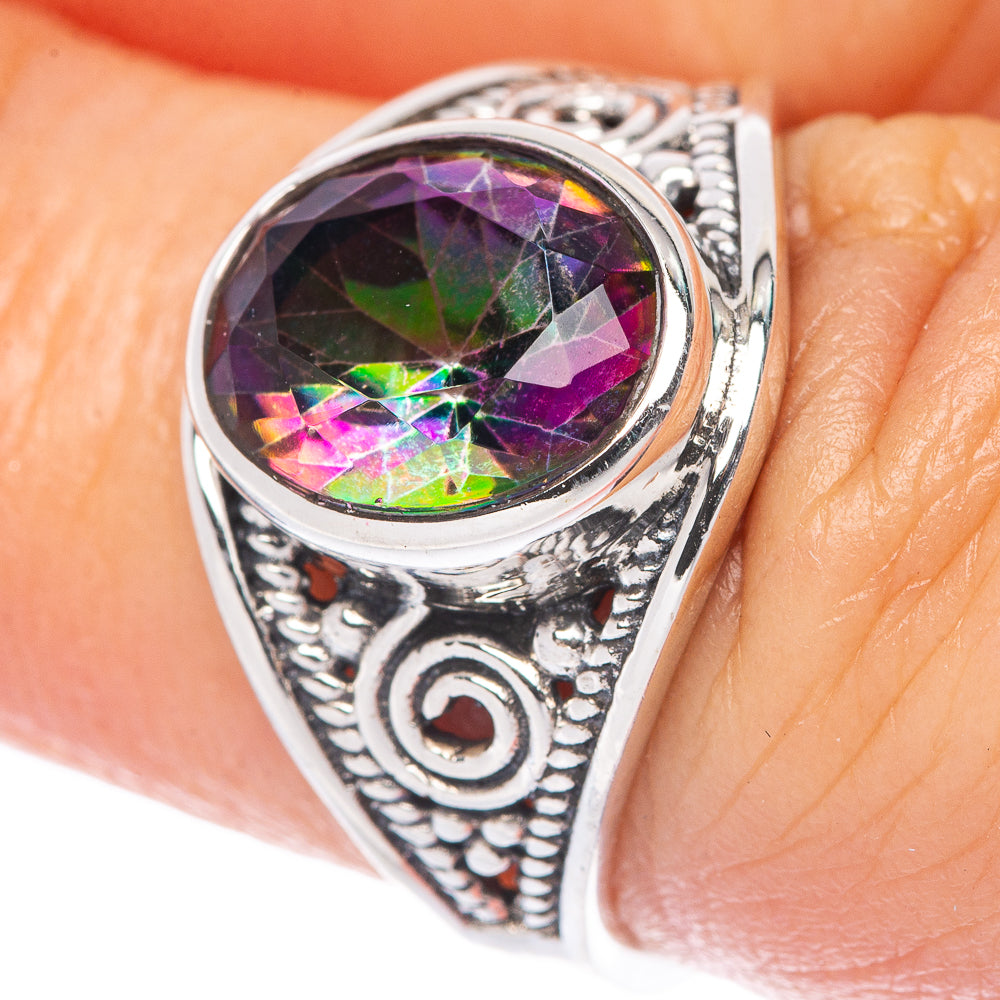 Mystic Topaz Dainty Ring Size 6 (925 Sterling Silver) R145841