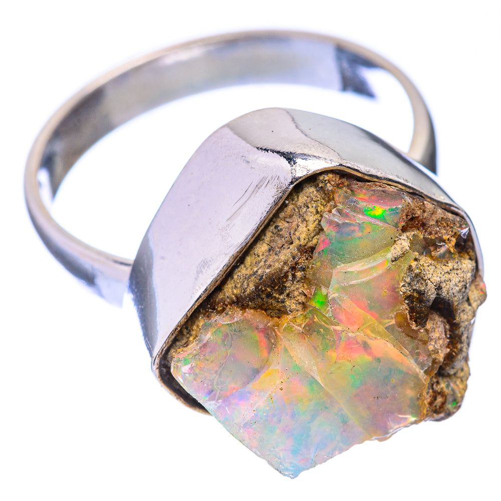 Raw Ethiopian Opal Ring Size 8 (925 Sterling Silver) R141337