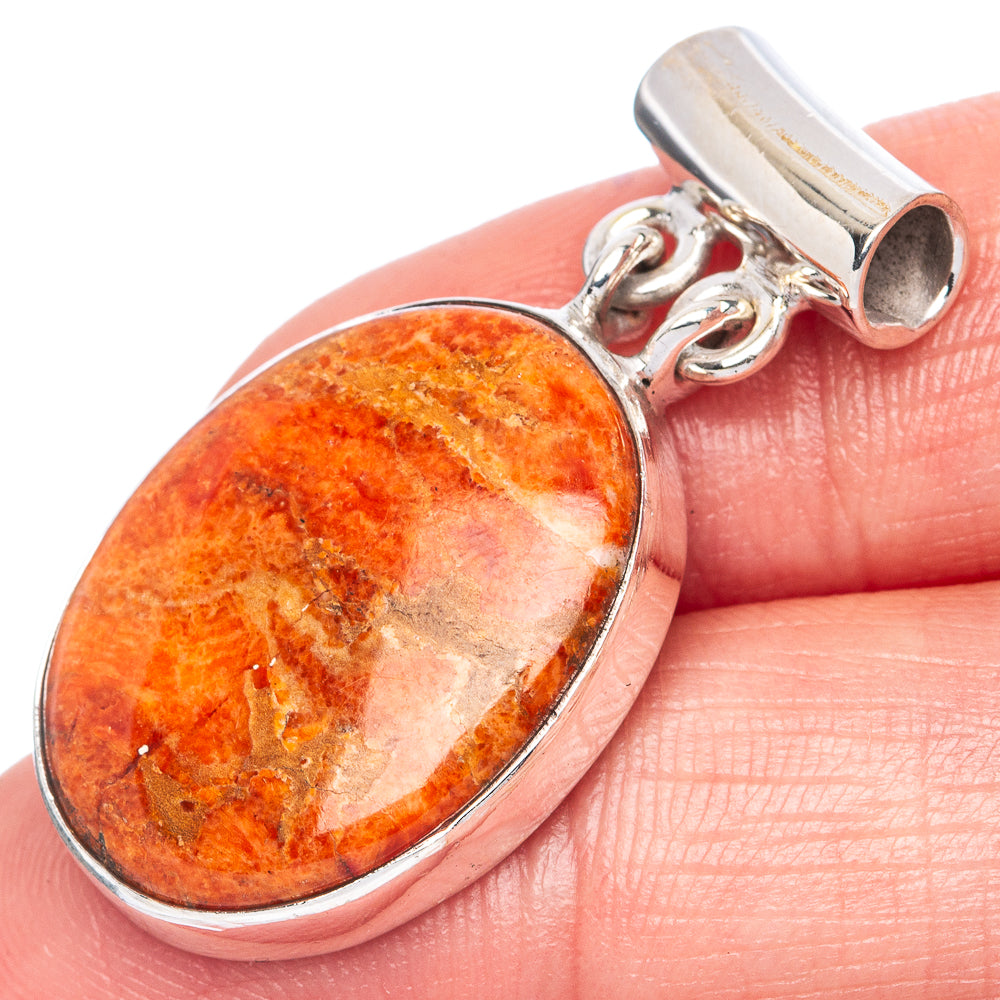 Sponge Coral Pendant 1 3/8" (925 Sterling Silver) P41410