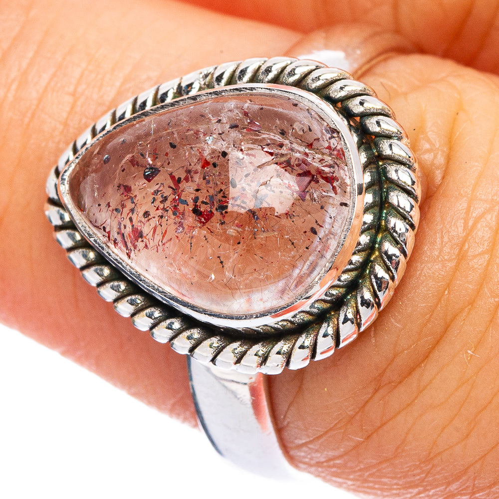 Rare Super Seven Ring Size 7.5 (925 Sterling Silver) R145557