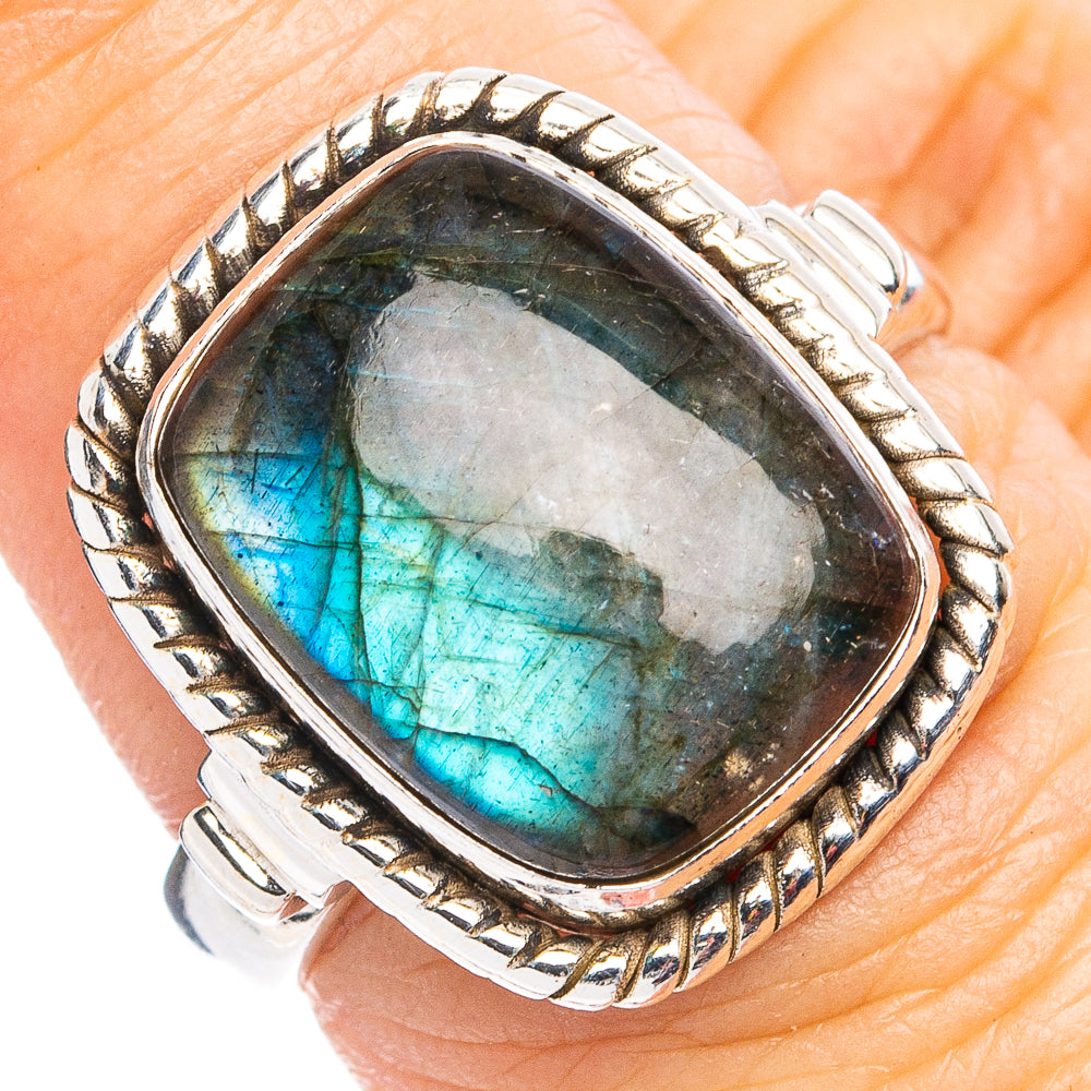 Labradorite Ring Size 6.75 (.925 Sterling Silver)