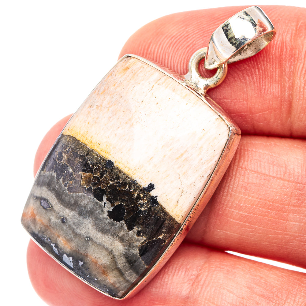 Celestobarite Pendant 1 5/8" (.925 Sterling Silver)