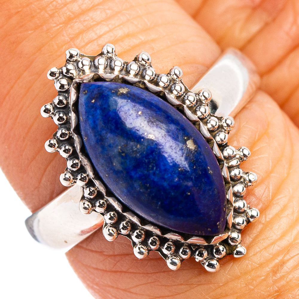 Lapis Lazuli Ring Size 7 (.925 Sterling Silver)