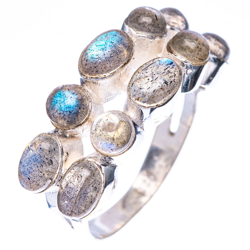 Labradorite 925 Sterling Silver Ring Size 7.5 (925 Sterling Silver) R5448