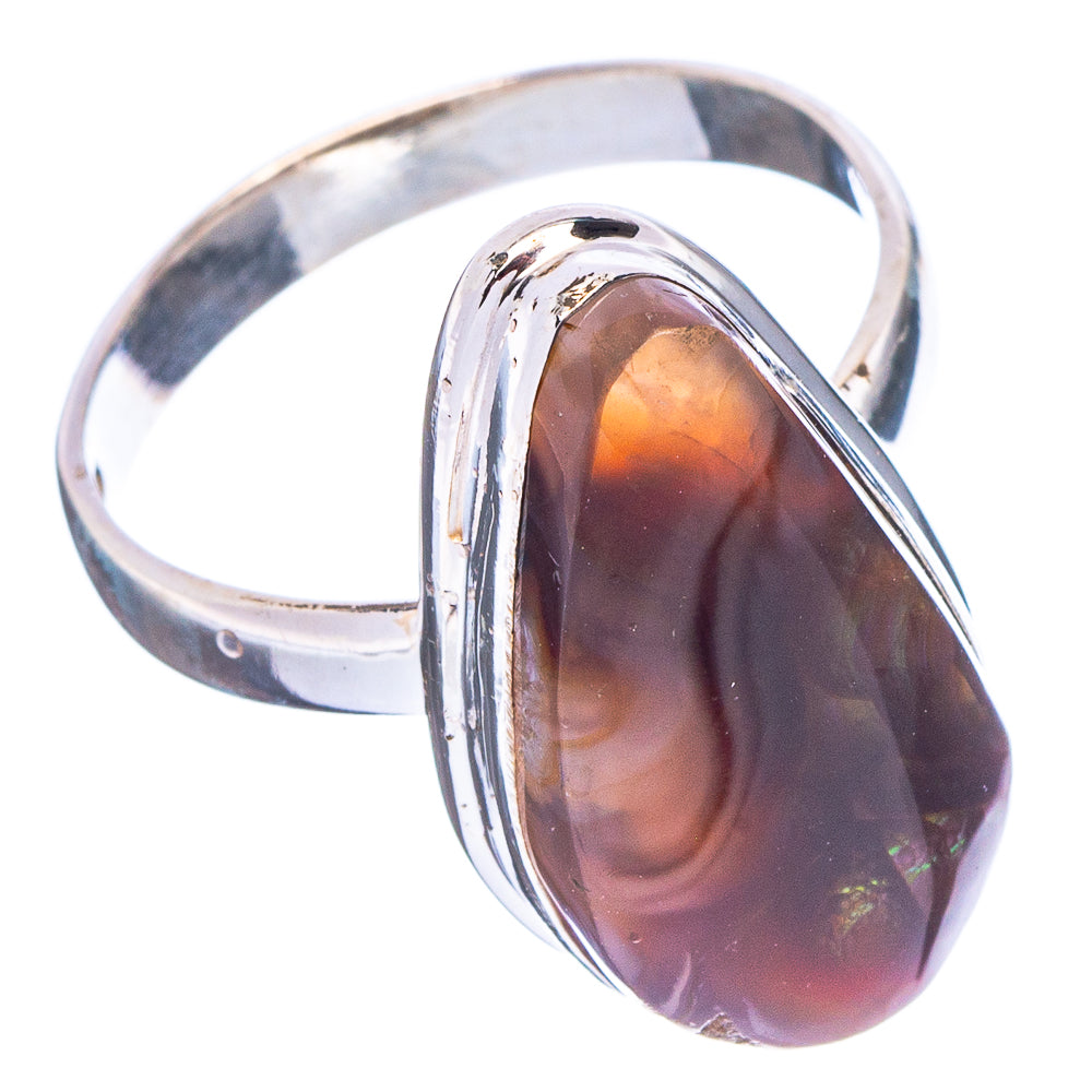 Rare Mexican Fire Agate Ring Size 9.75 (.925 Sterling Silver)
