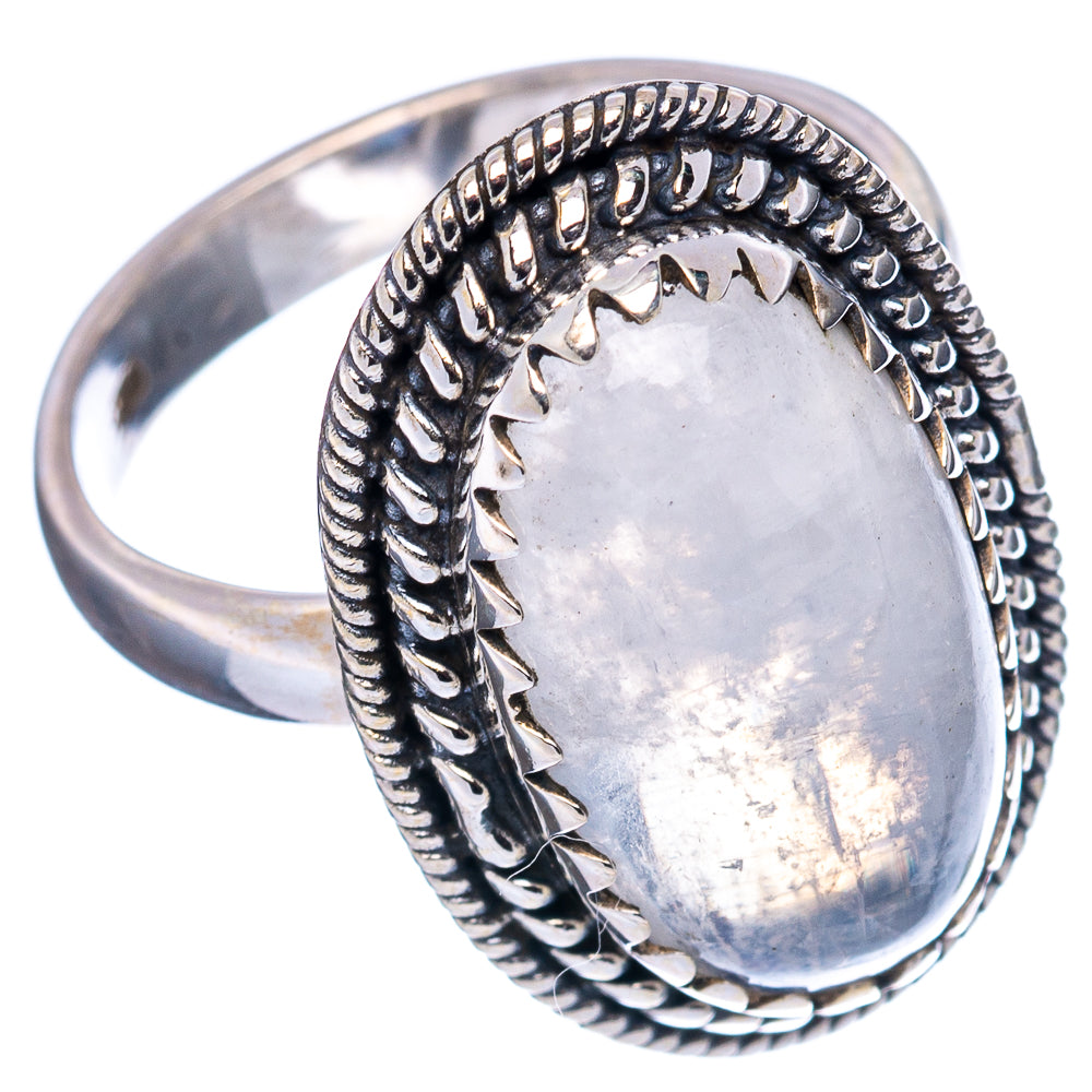 Rainbow Moonstone Ring Size 7 (.925 Sterling Silver)