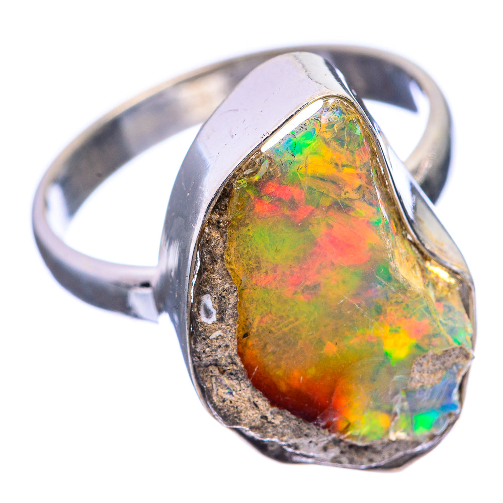Rough Ethiopian Opal Ring Size 9 (925 Sterling Silver) R143090