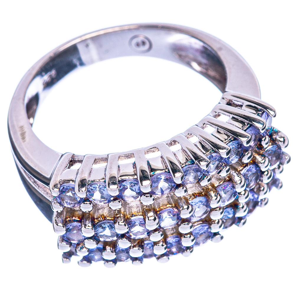Rare Faceted Tanzanite Ring Size 6.5 (925 Sterling Silver) R1286