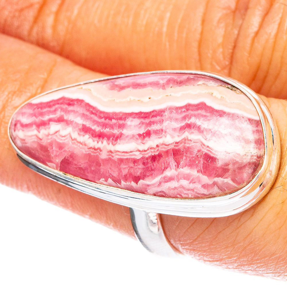 Large Rhodochrosite 925 Sterling Silver Ring Size 6.5 (925 Sterling Silver) R6369