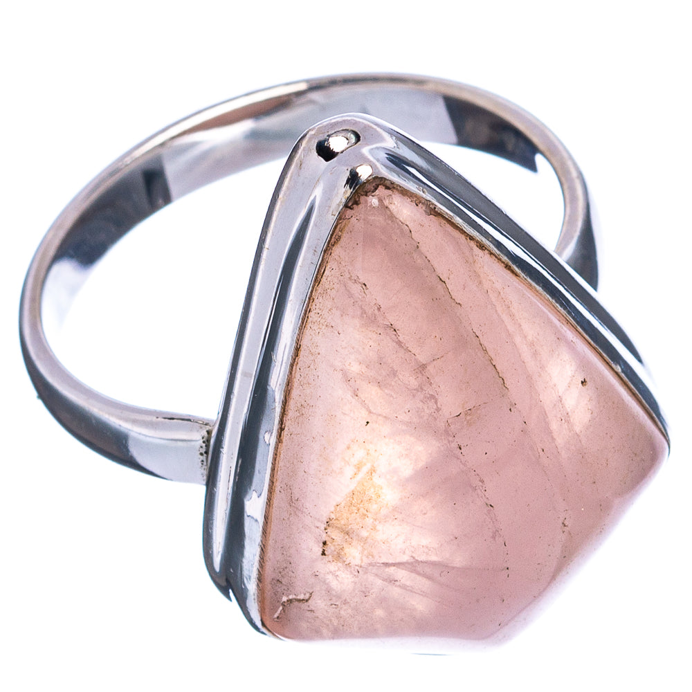 Rose Quartz Ring Size 9.5 (.925 Sterling Silver)
