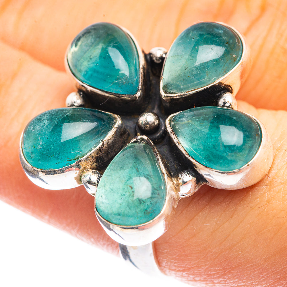 Blue Fluorite Ring Size 7 (925 Sterling Silver) R142923