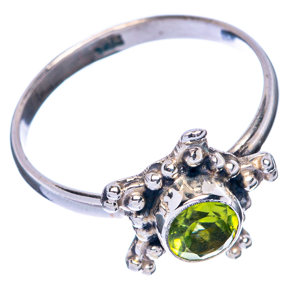 Peridot Dainty Ring Size 6 (925 Sterling Silver) R145066