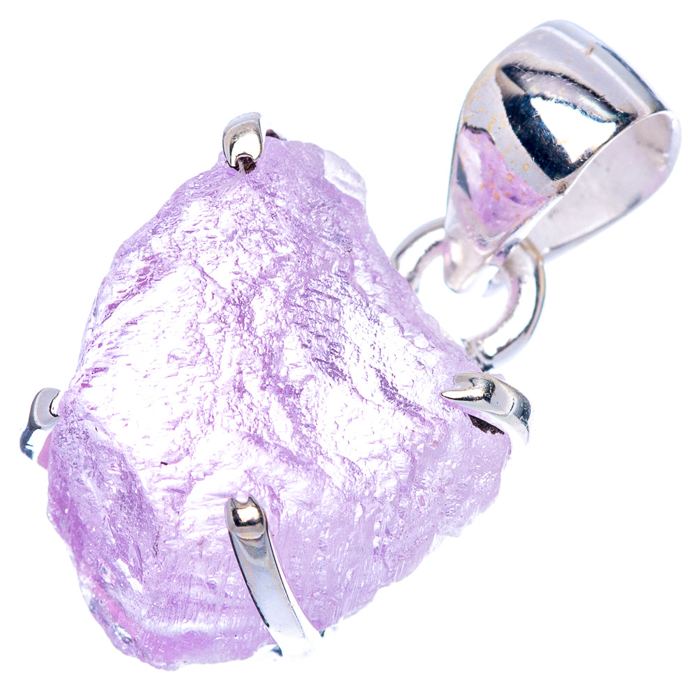 Raw Kunzite Pendant 1" (925 Sterling Silver) P41665