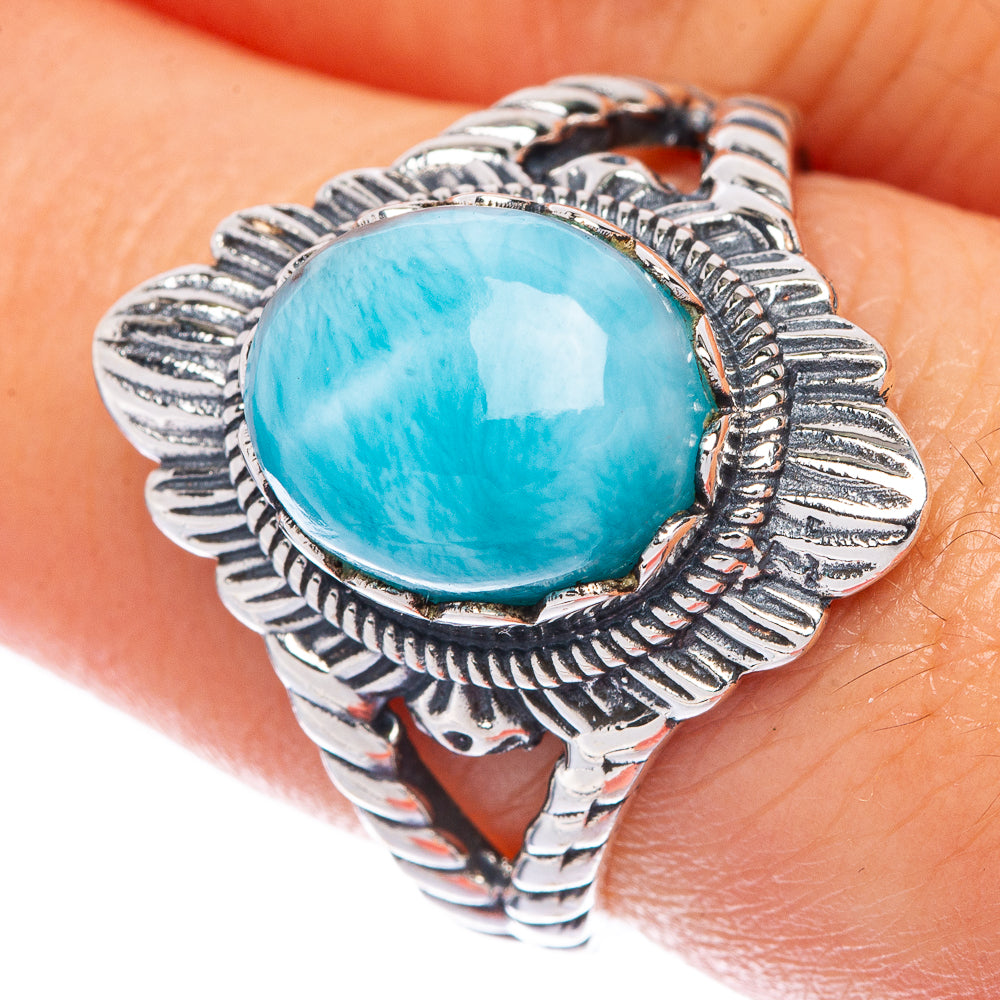 Larimar Ring Size 8 (925 Sterling Silver) R144858