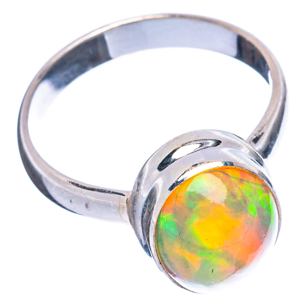Large Rare Ethiopian Opal Ring Size 8.75 (925 Sterling Silver) R4995