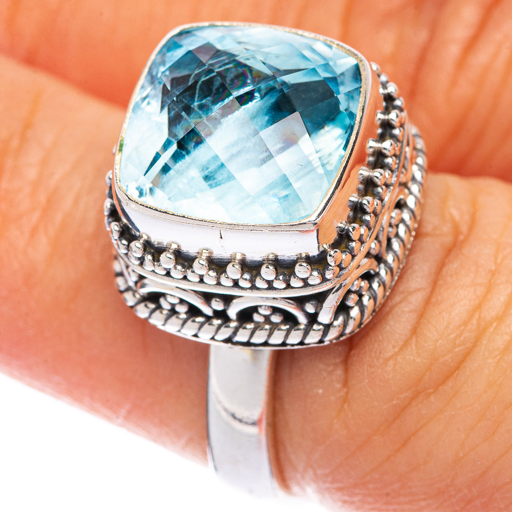 Blue Topaz Ring Size 6 (925 Sterling Silver) R144625