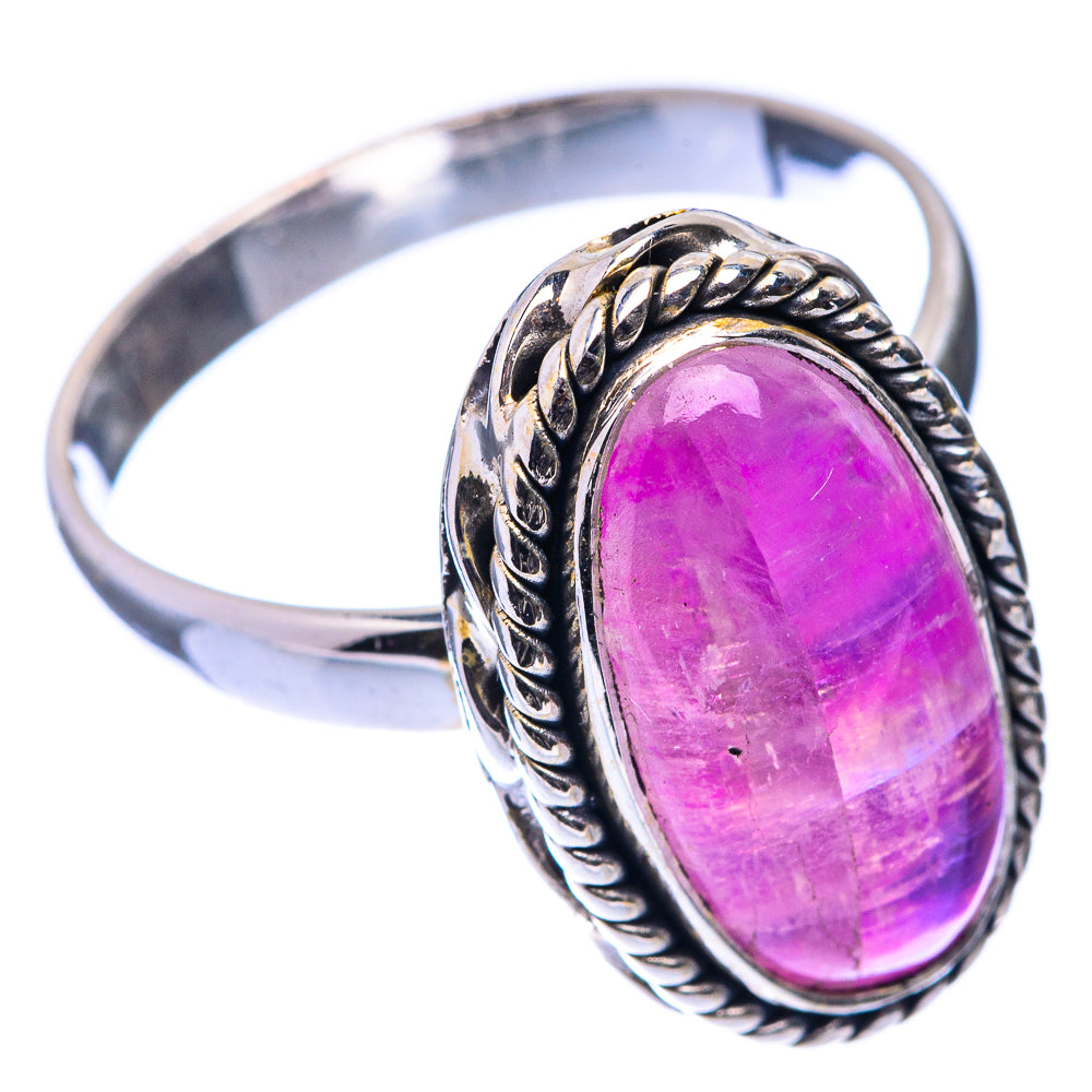 Pink Moonstone Ring Size 10.25 (925 Sterling Silver) R141289