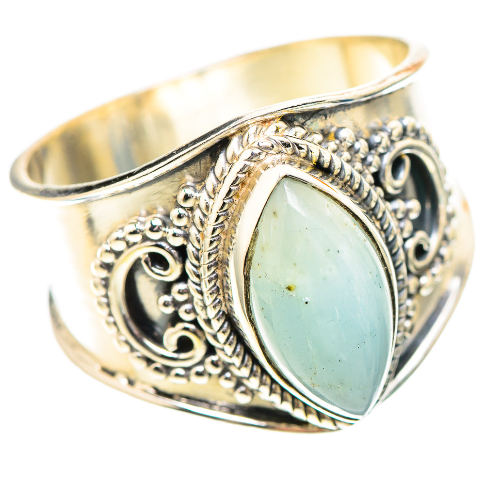 Natural Aquamarine 925 Sterling Silver Ring Size 10.25 (925 Sterling Silver) RING139617