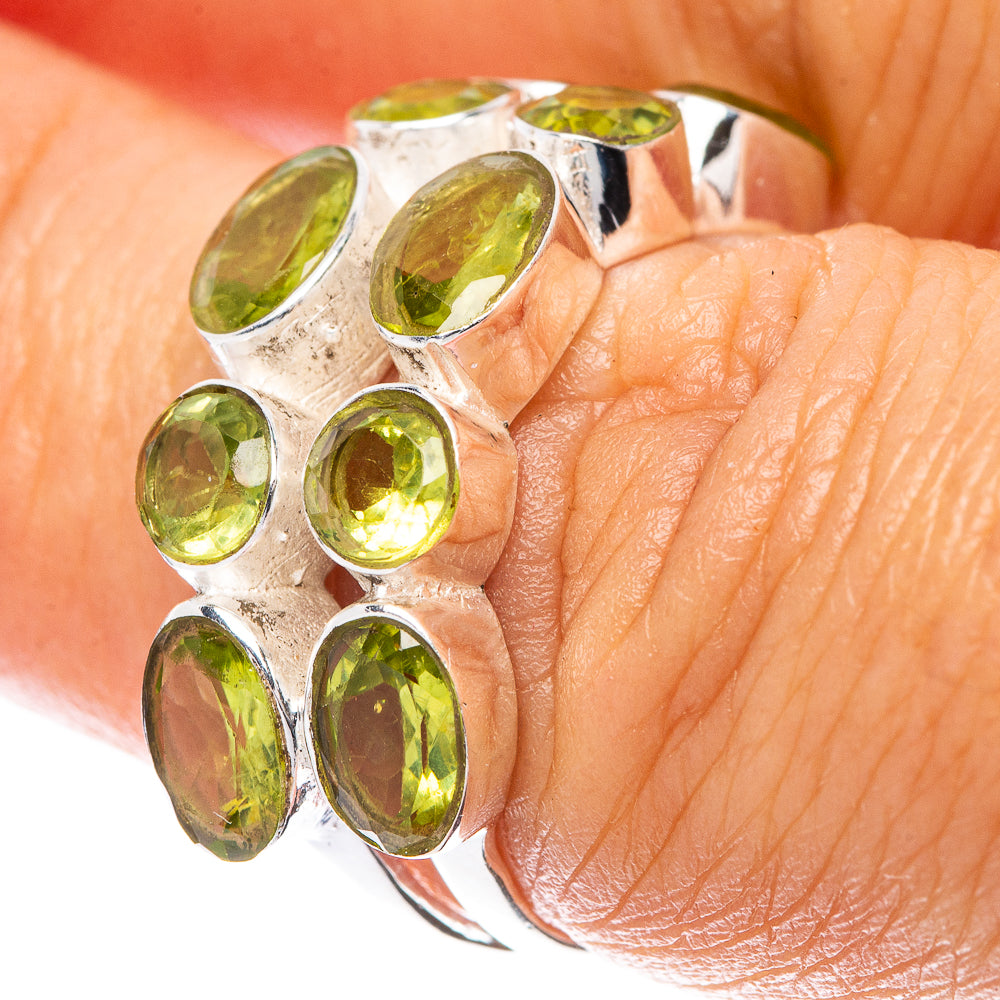 Peridot 925 Sterling Silver Ring Size 6.5 (925 Sterling Silver) R5451