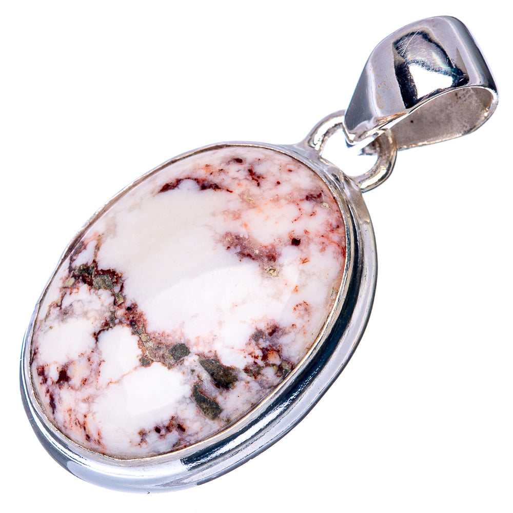 Wild Horse Magnesite Pendant 1 1/4" (925 Sterling Silver) P40935